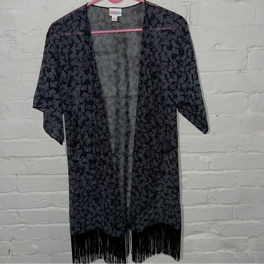 LuLaRoe Fringed Kimono S